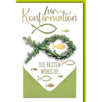 Konfirmation Glückwunschkarte mit Briefumschlag...