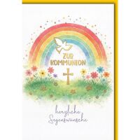 Kommunion Glückwunschkarte mit Briefumschlag...