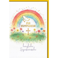 Kommunion Glückwunschkarte mit Briefumschlag...