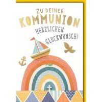 Kommunion Glückwunschkarte mit Briefumschlag...
