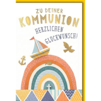 Kommunion Glückwunschkarte mit Briefumschlag...