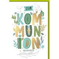 Kommunion Glückwunschkarte mit Briefumschlag...