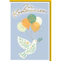 Kommunion Glückwunschkarte mit Briefumschlag Taube...