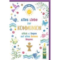 Kommunion Glückwunschkarte mit Briefumschlag...