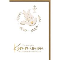 Heilige Kommunion Glückwunschkarte mit Briefumschlag...
