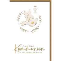 Heilige Kommunion Glückwunschkarte mit Briefumschlag...