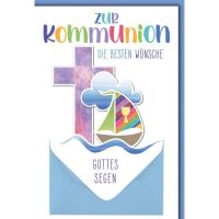 Konfirmation Glückwunschkarte mit Briefumschlag...