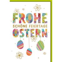Ostern Grußkarte mit Briefumschlag FROHE Ostern...
