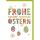 Ostern Grußkarte mit Briefumschlag FROHE Ostern bunte Eier Schöne Feiertage