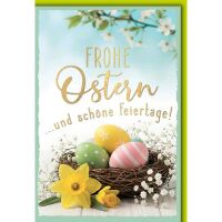 Ostern Grußkarte mit Briefumschlag Osternest mit...