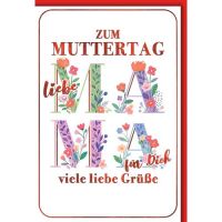 Muttertag Glückwunschkarte mit Briefumschlag liebe...