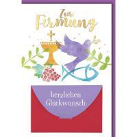 Firmung Glückwunschkarte mit Briefumschlag Geldkarte...