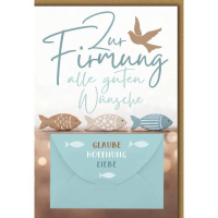 Firmung Glückwunschkarte mit Briefumschlag Geldkarte...