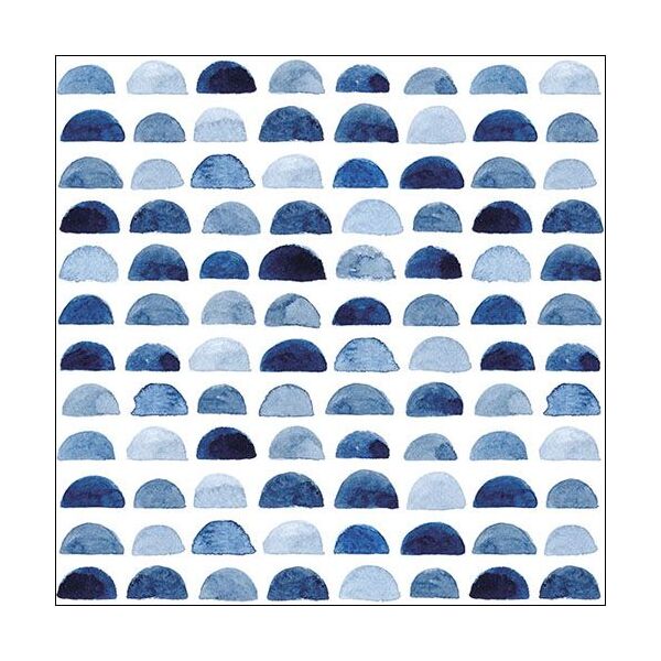 A Servietten Lunch 33x33cm 20 Servietten blaues Muster Blue Bows