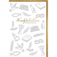 Konfirmation Glückwunschkarte mit Briefumschlag...
