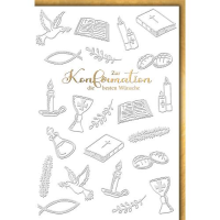 Konfirmation Glückwunschkarte mit Briefumschlag...