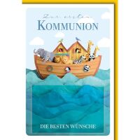 Kommunion Glückwunschkarte mit Briefumschlag...