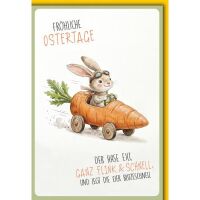 Ostern Grußkarte mit Briefumschlag Osterhase im...