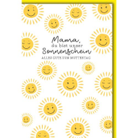 Muttertag Glückwunschkarte mit Briefumschlag Zwinker...