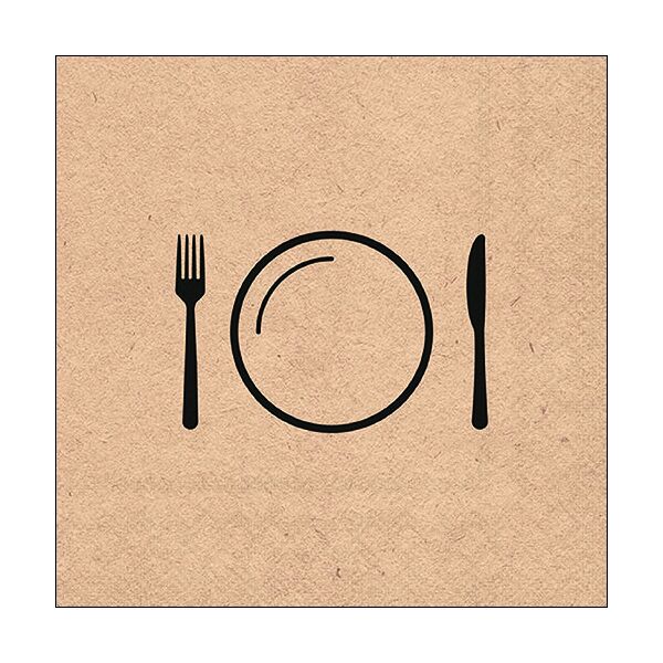 A Servietten Format: 33 x 33 cm 3-lagig 20 Servietten Recycled Nice Dinner Schönes Essen