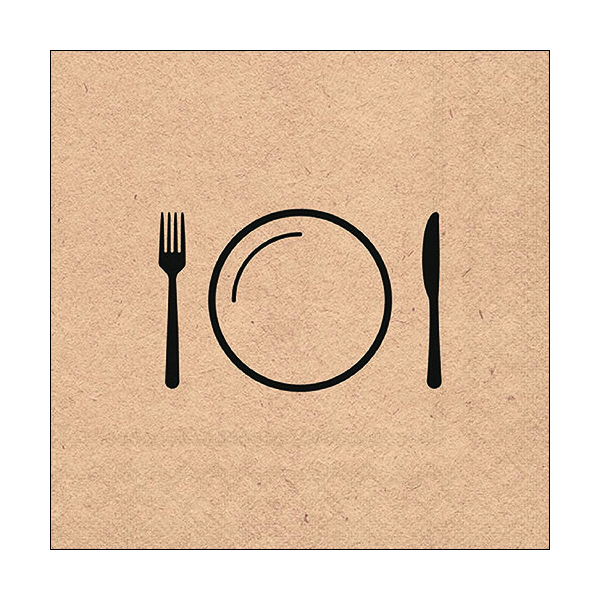 A Servietten Format: 33 x 33 cm 3-lagig 20 Servietten Recycled Nice Dinner Schönes Essen