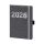Sale Sonderpreis Kalender 2026 V-Book Buchkalender A6 Hardcover Leinen grau UVP: 11,49