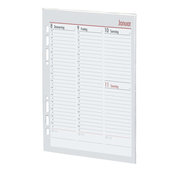 Sale Sonderpreis Kalender 2026 Ersatzeinlagen Manager A5 Kalendarium 1 Woche = 2 Seiten vertikal