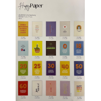 Sortiment Happy Paper Glückwunschkarten 320 unverpackte Doppelkarten mit Briefumschlägen UVP-Bundle € 956,80