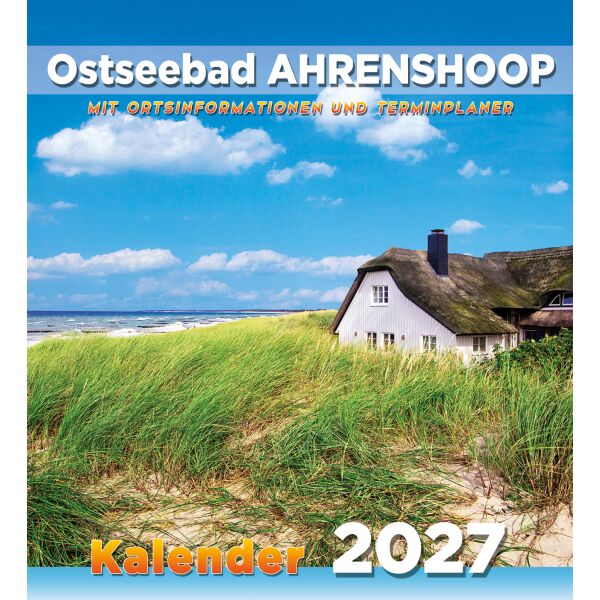 Ahrenshoop Wandkalender 2027 mit Terminplaner Kalender Ostseebad