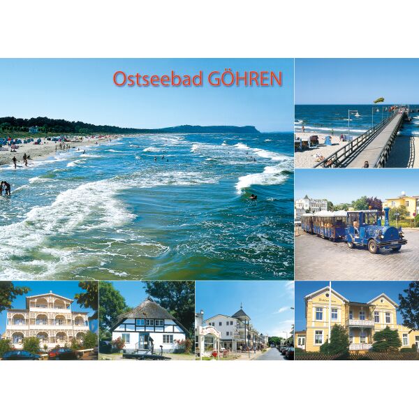 Göhren auf Rügen Tischset Unterlage 44x32cm Ostseebad Göhren Motive 091