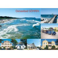 Göhren auf Rügen Tischset Unterlage 44x32cm...