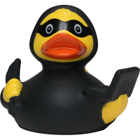 Phishing Gangster Hacker Verbrecher Quietscheente Badeente ca. 8 cm gross