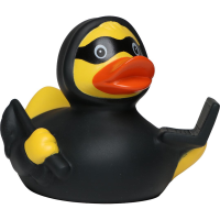 Phishing Gangster Hacker Verbrecher Quietscheente Badeente ca. 8 cm gross