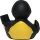 Phishing Gangster Hacker Verbrecher Quietscheente Badeente ca. 8 cm gross