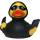 Phishing Gangster Hacker Verbrecher Quietscheente Badeente ca. 8 cm gross