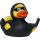 Phishing Gangster Hacker Verbrecher Quietscheente Badeente ca. 8 cm gross
