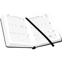 Kalender 2027 V-Book Buchkalender A6 Hardcover schwarz...