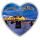Ahlbeck Magnet Glas Herzform Ostseebad Ostseeinsel Usedom