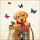 Servietten Lunch Welpe Hund und Schmetterlinge 33x33cm 20 Servietten