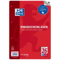 Oxford A4 Ringbucheinlagen, Lineatur 26, Optik...