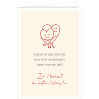 Hochzeit große A4 XXL Karte mit Umschlag Liebe ist...