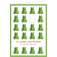 Abschied große A4 XXL Karte mit Umschlag Zum...