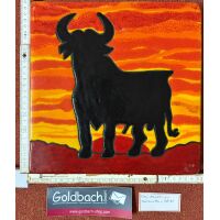 Kachelbild Stier Espana Osborne-Stier Spanien bemalte...