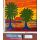 Kachelbild Palmenstrand handbemalte Terracottaplatte 29x29 cm von Dieter und Sigrid Goldbach