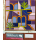 Kachelbild Geometriearchitektur Unikat handbemalte Terracottaplatte 25,5 x 25,5cm von Dieter und Sigrid Goldbach