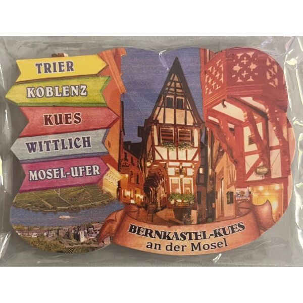 Bernkastel-Kues an der Mosel Wegweiser Magnet Altstadt Nachbarstädte