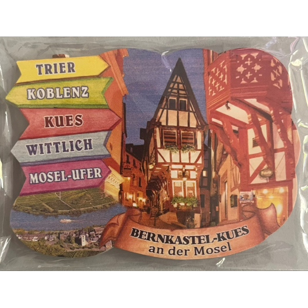 Bernkastel-Kues an der Mosel Wegweiser Magnet Altstadt Nachbarstädte