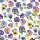 Cocktail Servietten 25 x 25 cm 3-lagig 20 Servietten Pansy All Over FSC Mix Stiefmütterchen