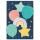 Geburtstag Happy Birthday Ballon Stern Regenbogen unverpackte Glückwunschkarte mit Umschlag