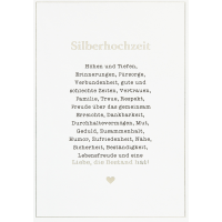Silberhochzeit Spruch Liebe die Bestand hat unverpackte...